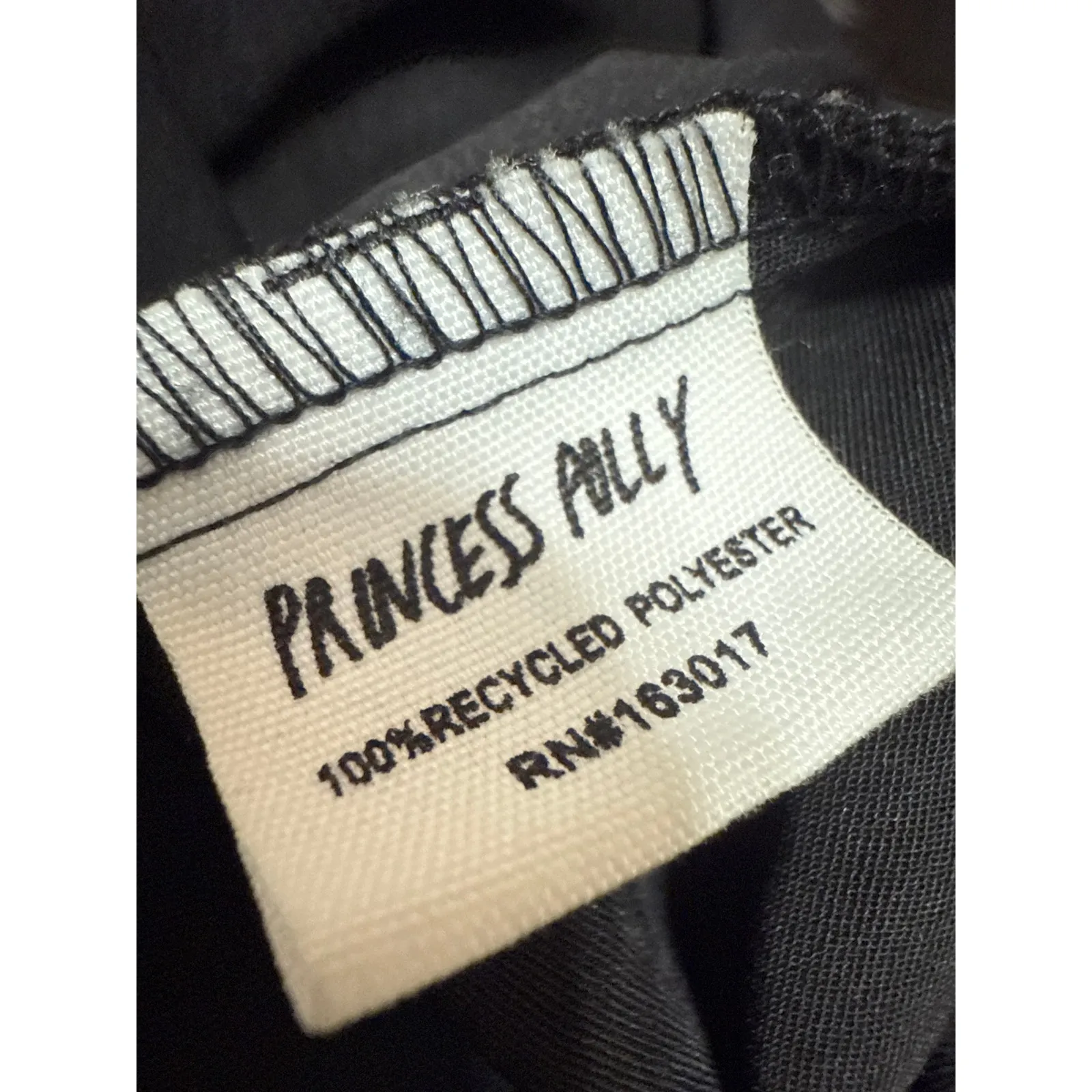 Princess Polly Black Silk Satin Long Sleeve Cowl Neck Mini Slip Dress Size 4 - Image 5