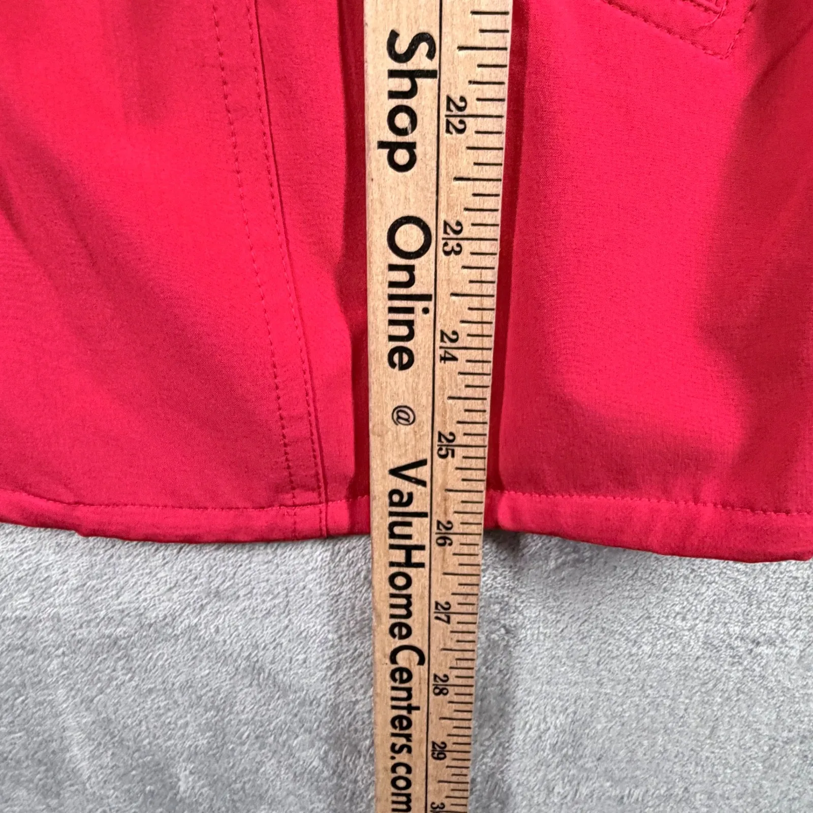 Peck & Peck Weekend Red Jacket L Carma Essential Pop of Color Sporty Travel - Image 9