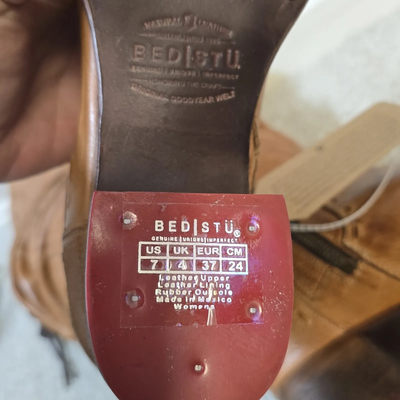 BED|STU Women's Leilani Tall Leather Boots Lace - Image 13