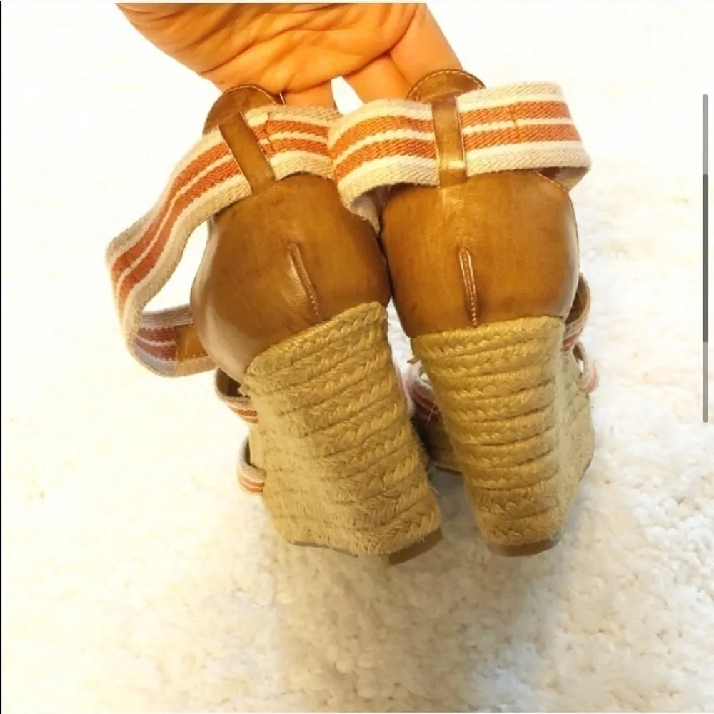 Kenneth Cole espadrille jute wedge sandals… - Image 5