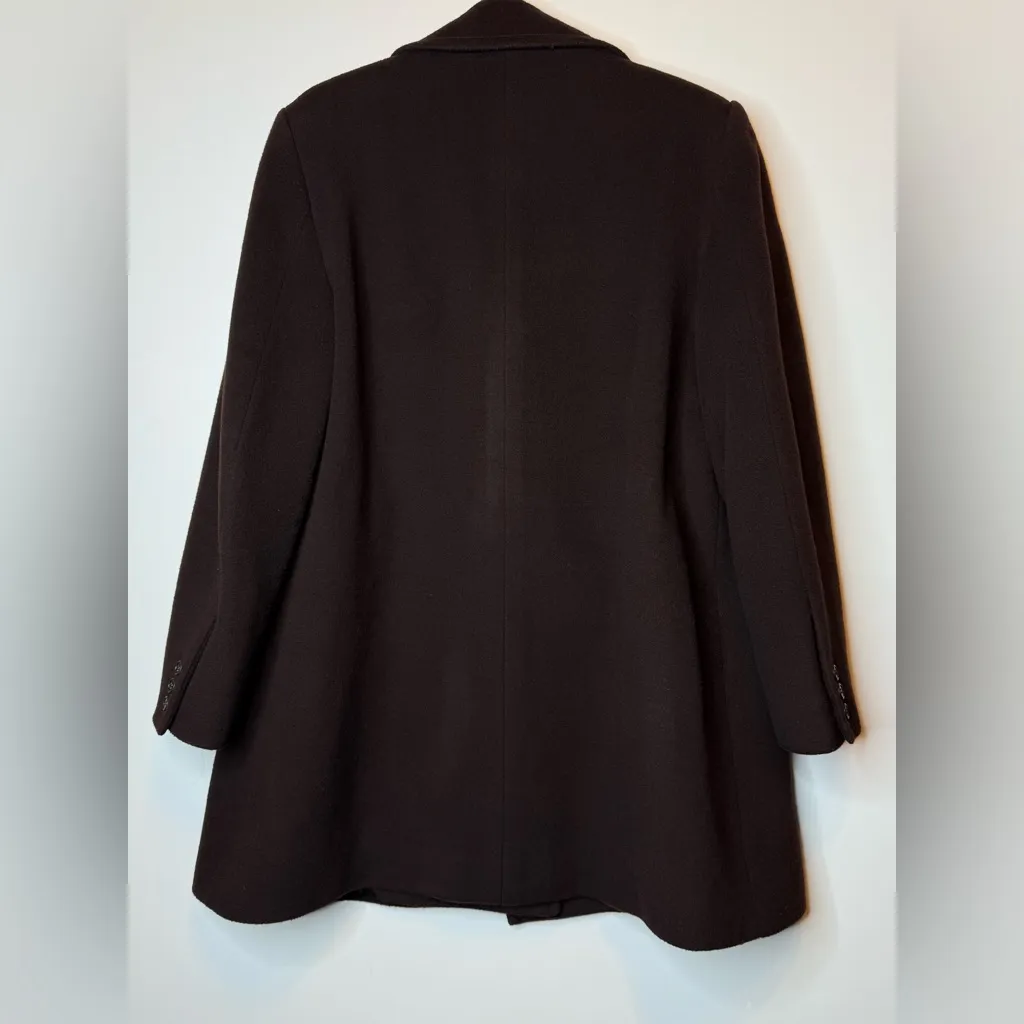 Calvin Klein Women's 100% Wool Double-Breasted Peacoat -Chocolate Brown - Image 9