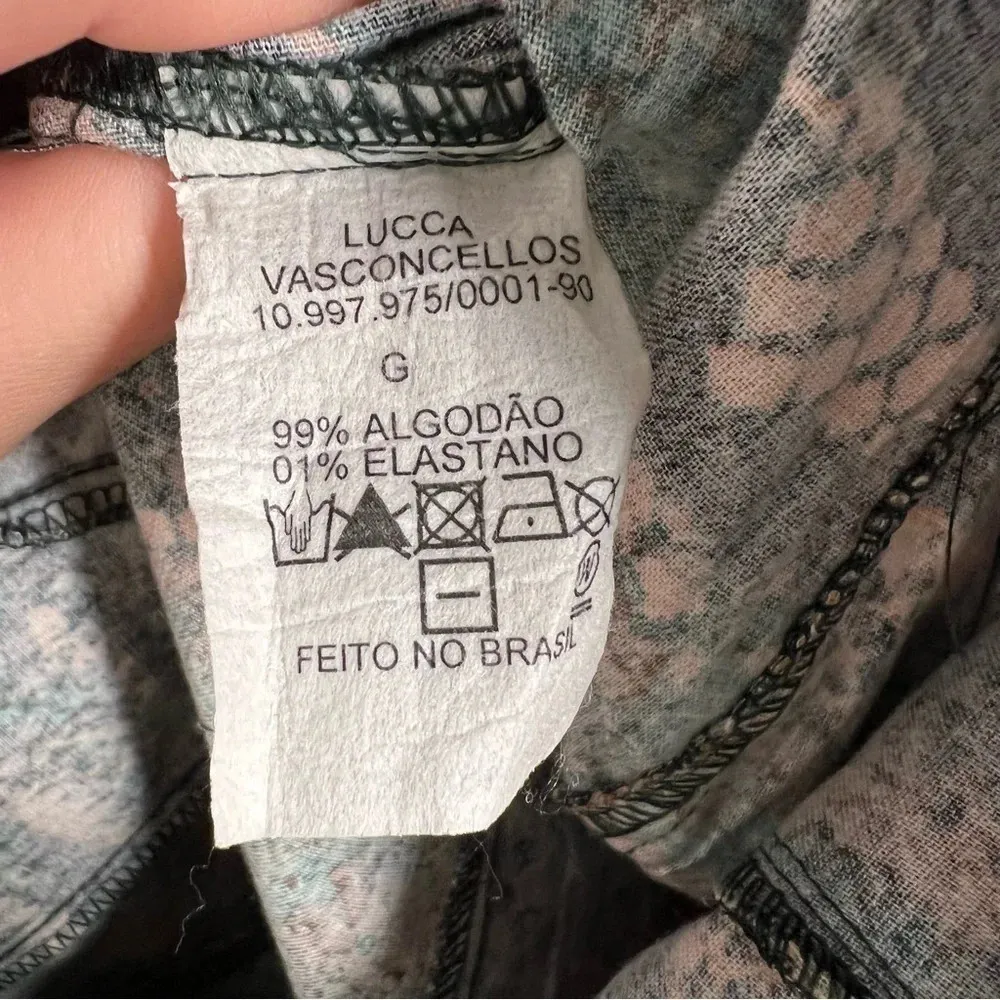 Lucca Vasconcellos Brazilian Designer Animal Print Ruffle Dress Green - Image 10