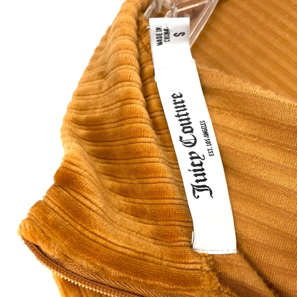 Juicy Couture Velvet Gold Fit and Flare Skater Dress Y2K - Image 9