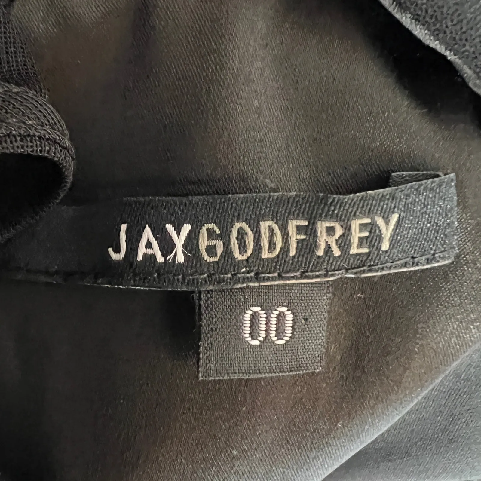 Jay Godfrey Black Sheer Mesh Panel Sleeveless Sheath Midi Dress Size 00 - Image 7