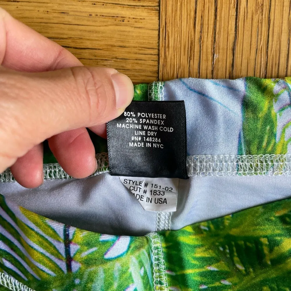 Zara Terez tropical beach print cropped workout leggings XS - Image 3