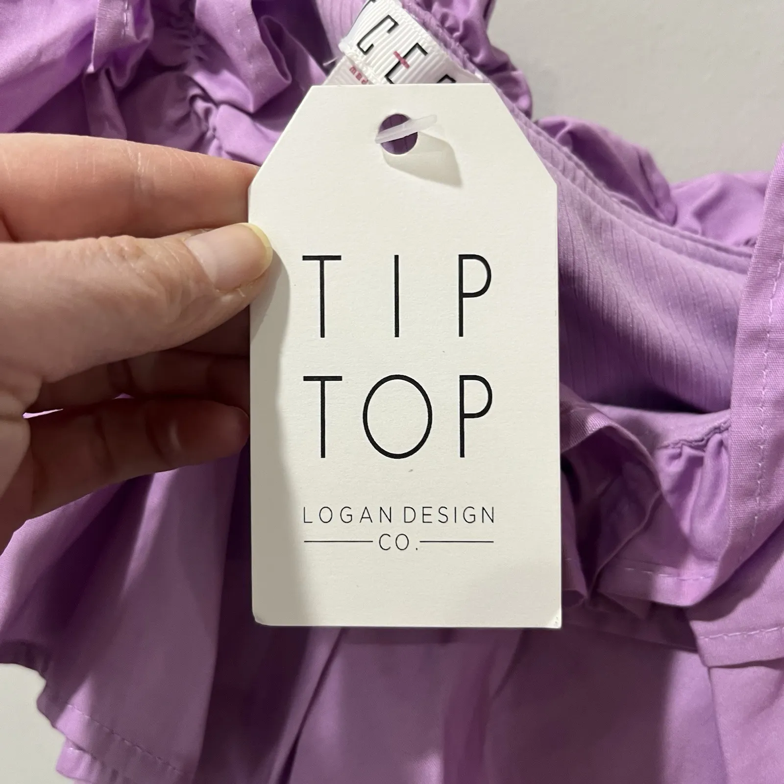 TCEC Purple Lavender Ruffled One Shoulder Blouse Women's Size Small NWT - Image 6