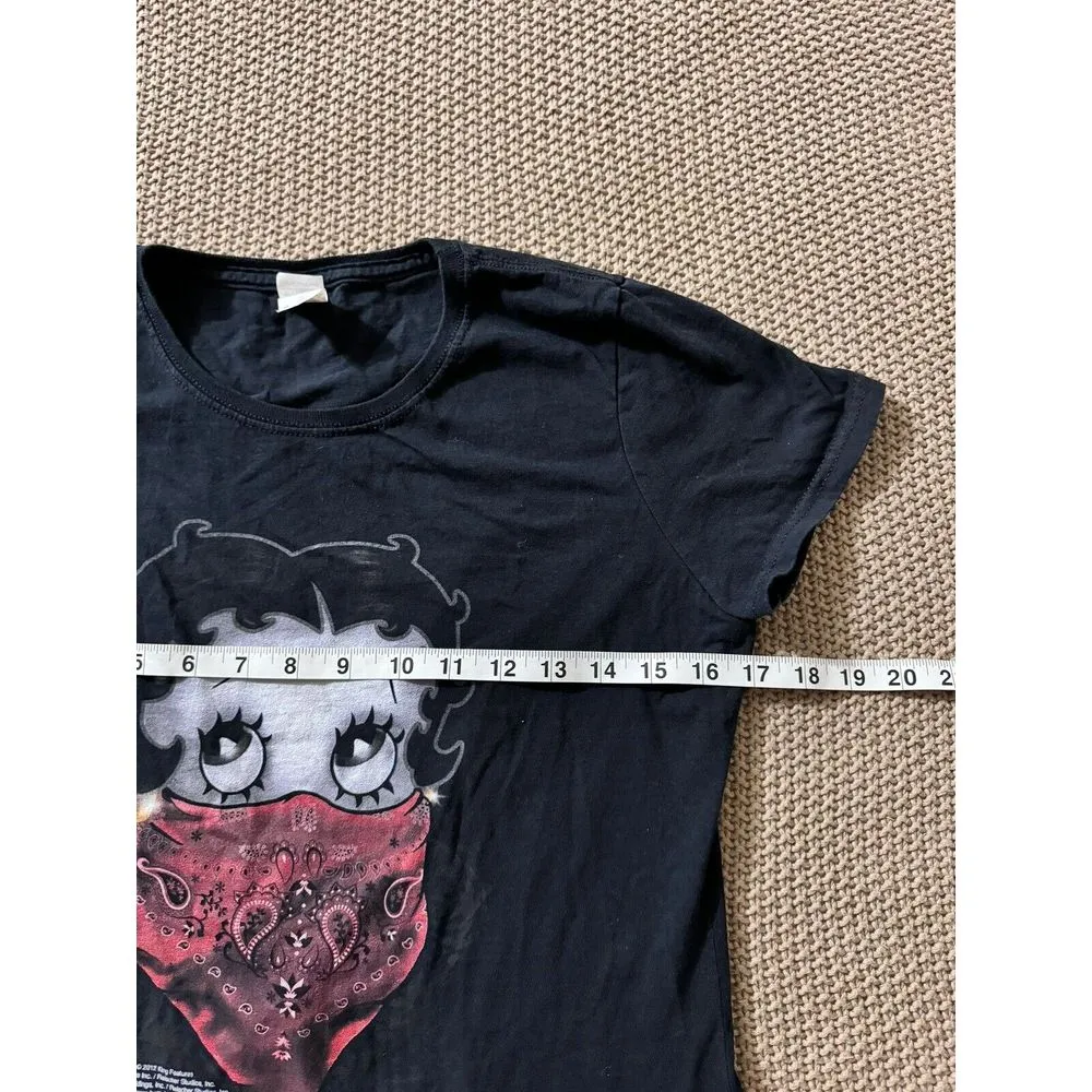 Fruit Of The Look HD Cotton Women's Betty‎ Boop Bandana & Roses Size Medium 2012 - Image 5