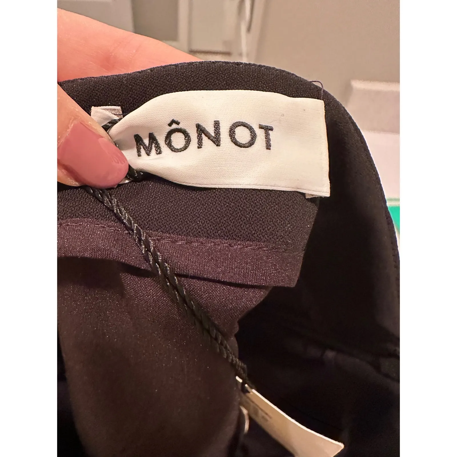 NWT Monot Black Round Slit Mini Skirt Size 0 Going Out Party Clubwear Mob Wife - Image 9