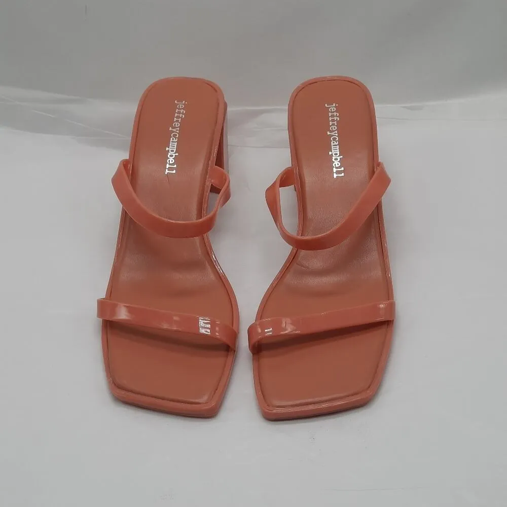 Jeffrey Campbell Jelly Sandals Shoes Women's Size 7 Slip On Strappy Block Heel - Image 2