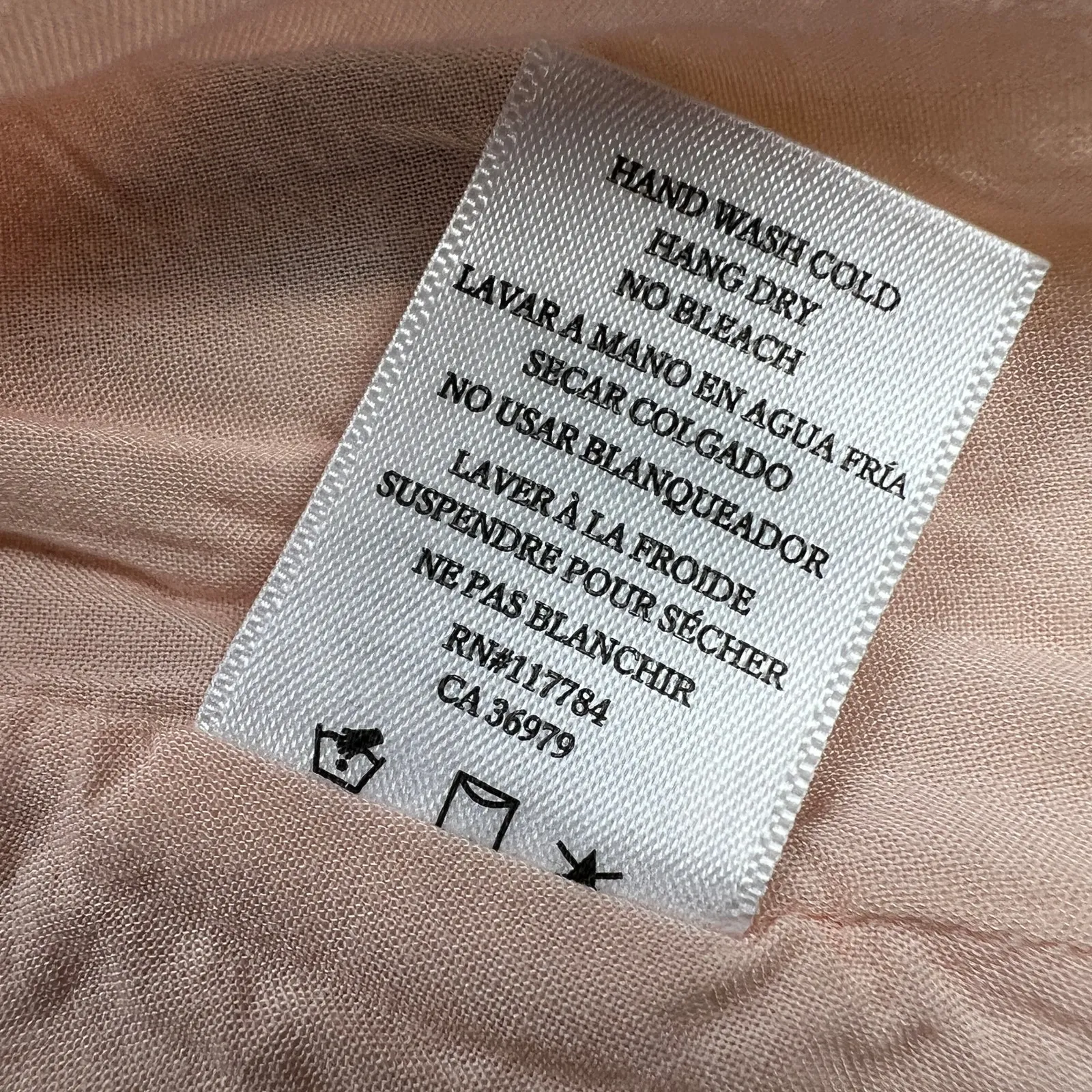 Rails Koreen Wrap Dress Ruffle Flutter Pink Grapefruit Print Linen Blend Size S - Image 11