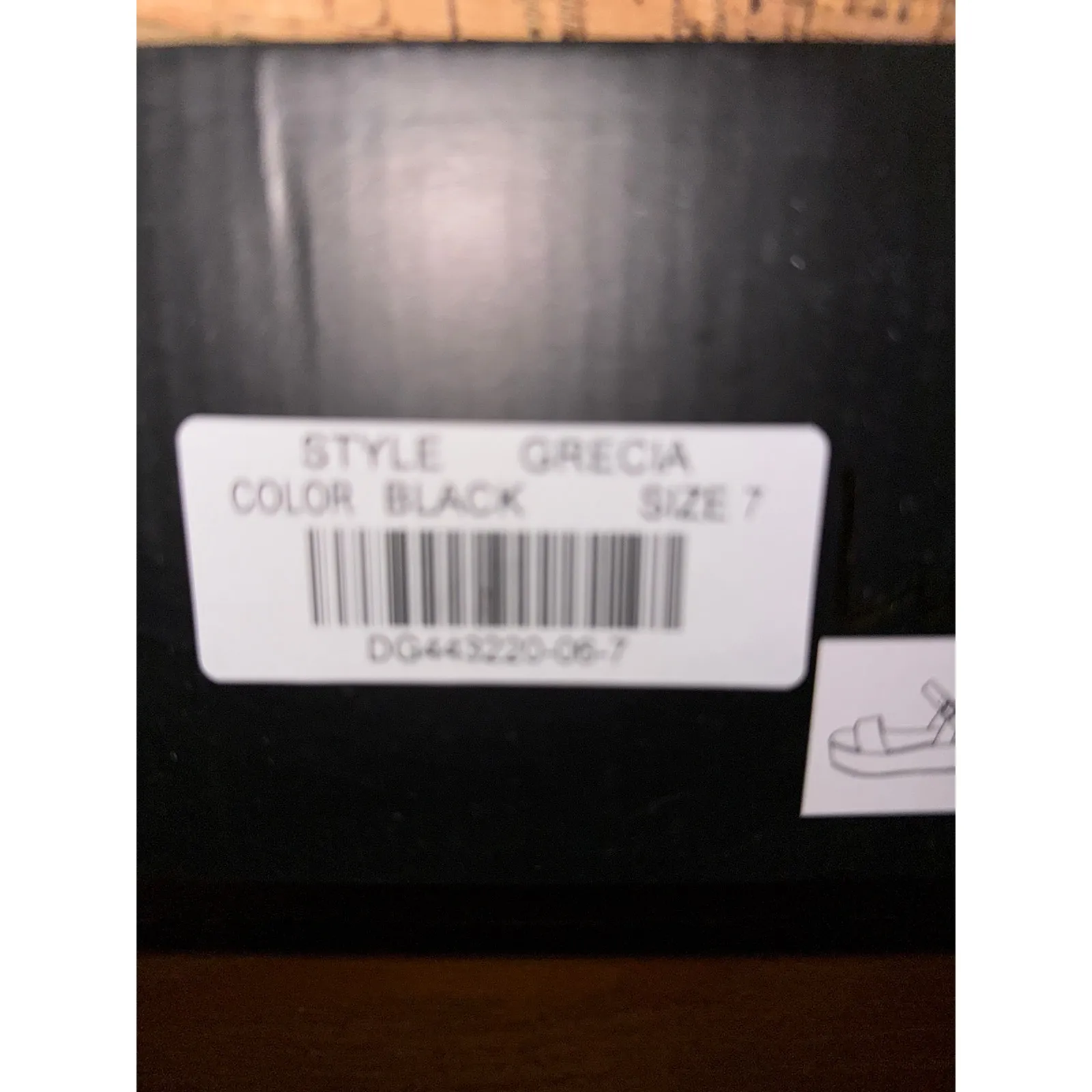 Brand New Lulus Grecia Black Cork Wedge Sandals Women's Size 7 - Image 4