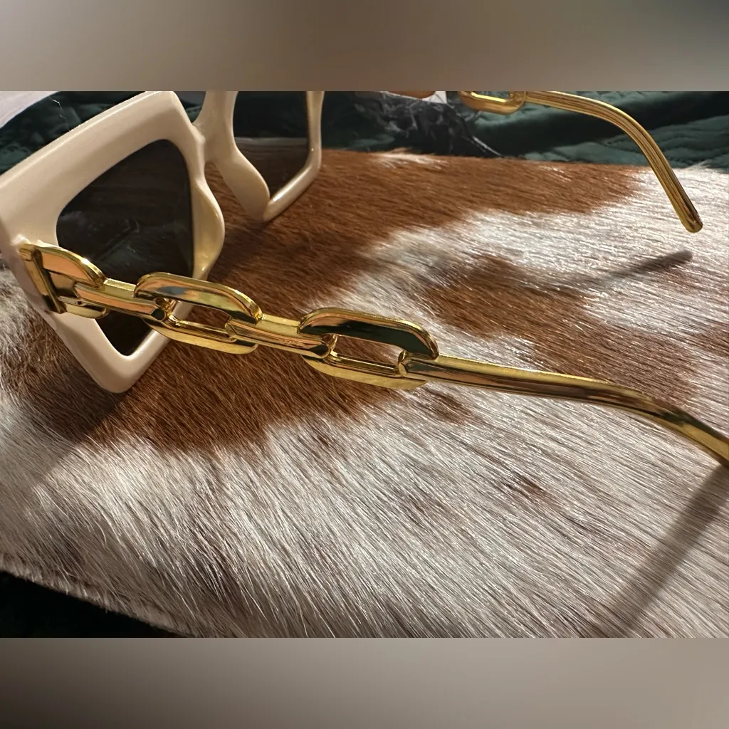 Fashion Sunglasses Gold - Image 2