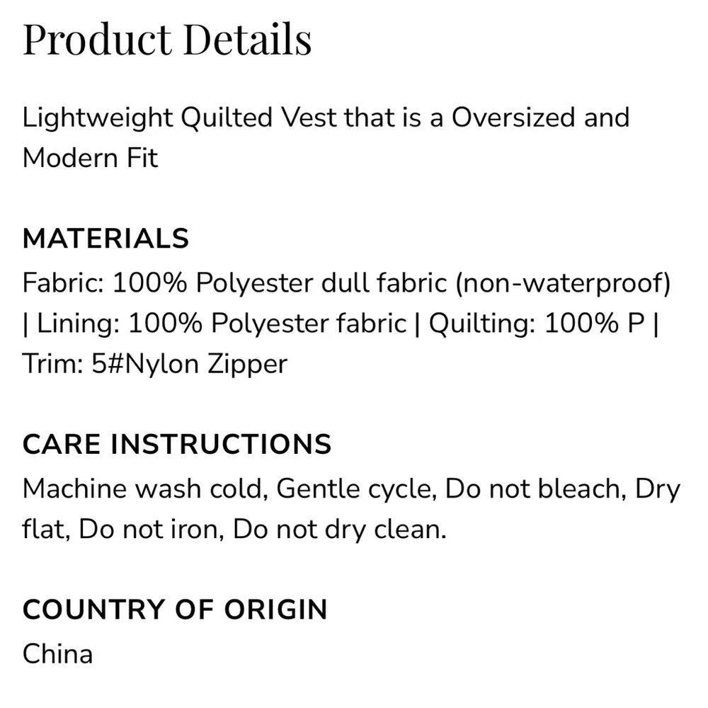 Socialite Black Quilted Vest NWOT - Image 14