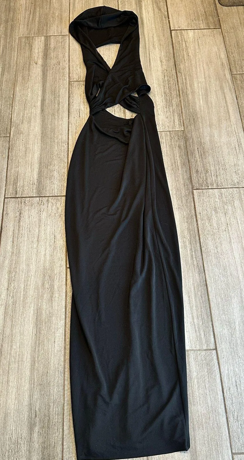 Revolve h:ours Odette Hooded Dress Black Size Small - Image 6