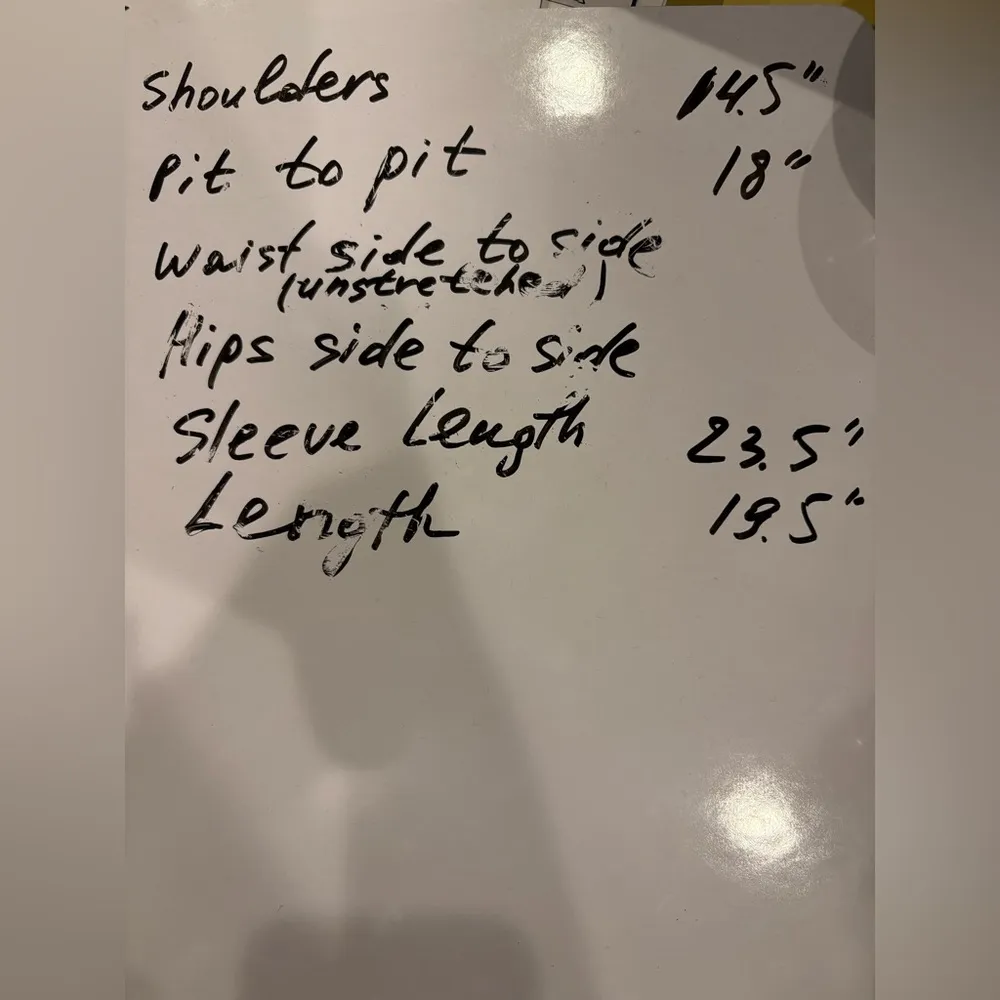 White House black market white denim jacket lemons S NWOT - Image 7