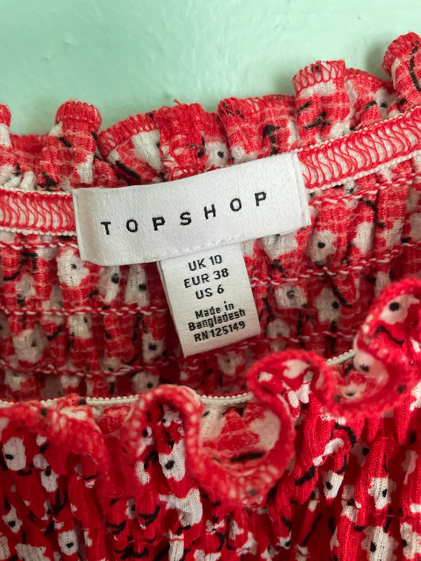 Topshop Red  Sundress - Image 6