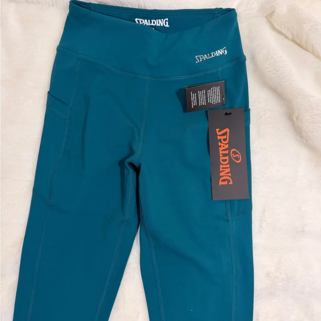 Spalding Teal Activewear Leggings - Image 3