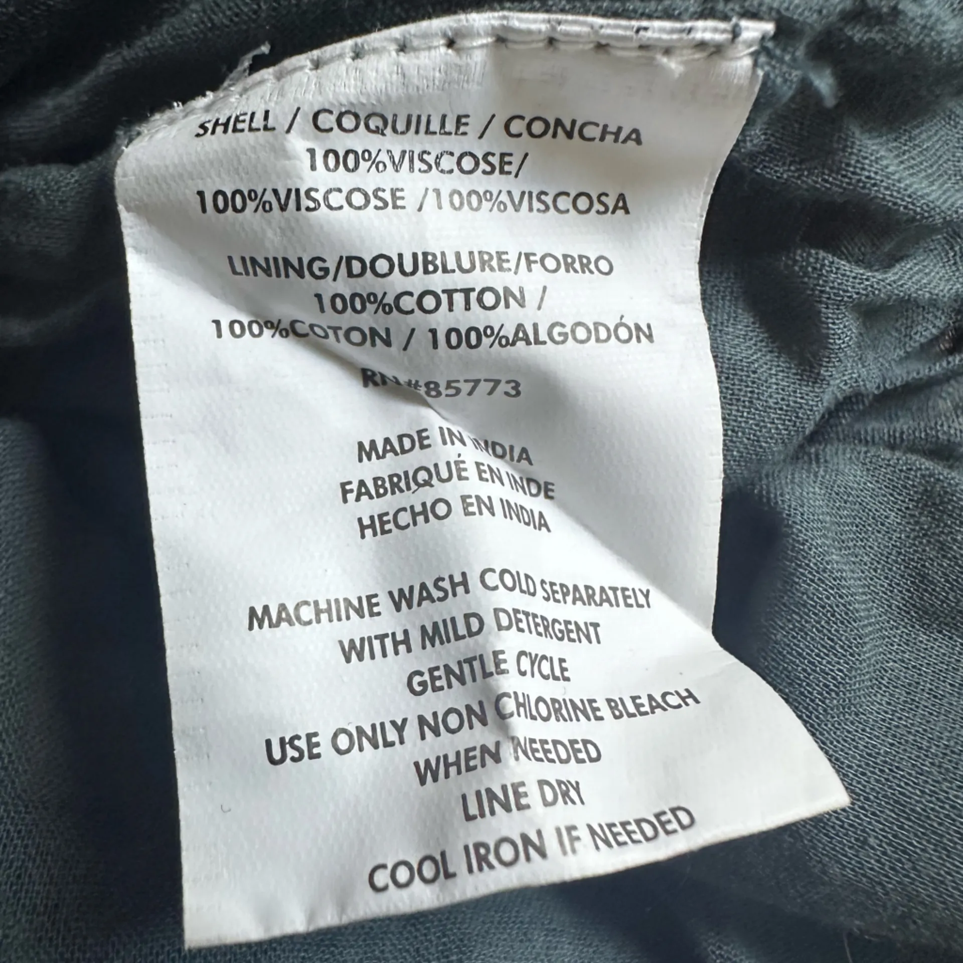 O'Neill Grey Floral Long Sleeve Dress Mini Gauzy Babydoll Beachy Vacation Casual - Image 7