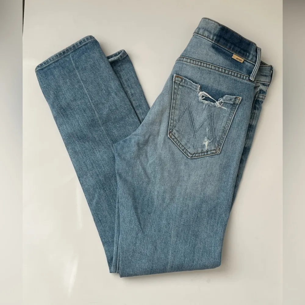 MOTHER superior THE STINGER FLOOD jeans High as The Heavens 26 Blue - Image 4