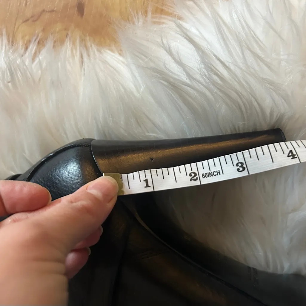 Ralph Lauren, Black High Heel Boots 4 inch heels - Image 11