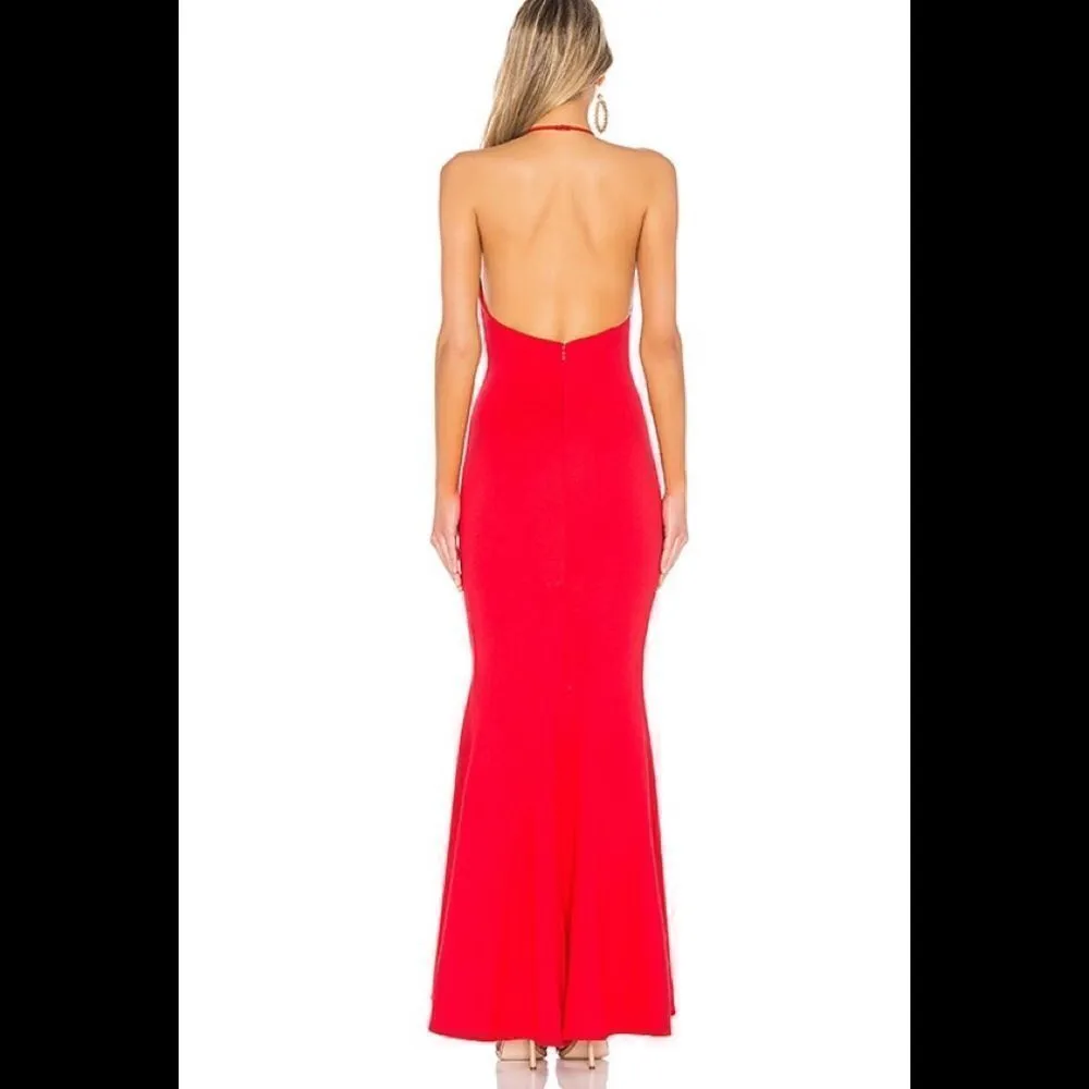 NWT LOVERS + FRIENDS Rosa Gown in Red Rose, Size S - Image 5