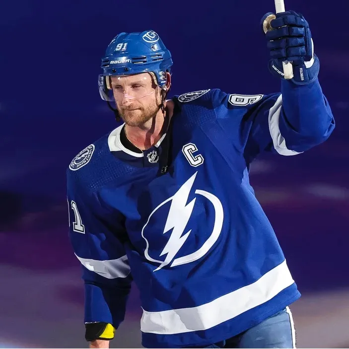 ADIDAS Steven Stamkos Long Sleeve Tampa Bay NHL Lighting Bolt Jersey Sz S - Image 7