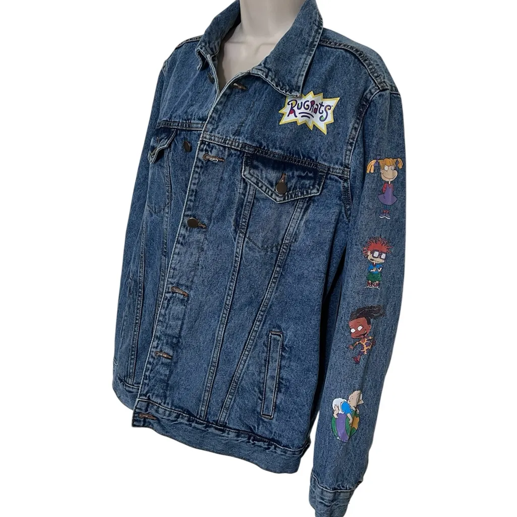Nickelodeon Rugrats “Made in the 90’s” Oversized Jean Jacket | Size Medium - Image 2