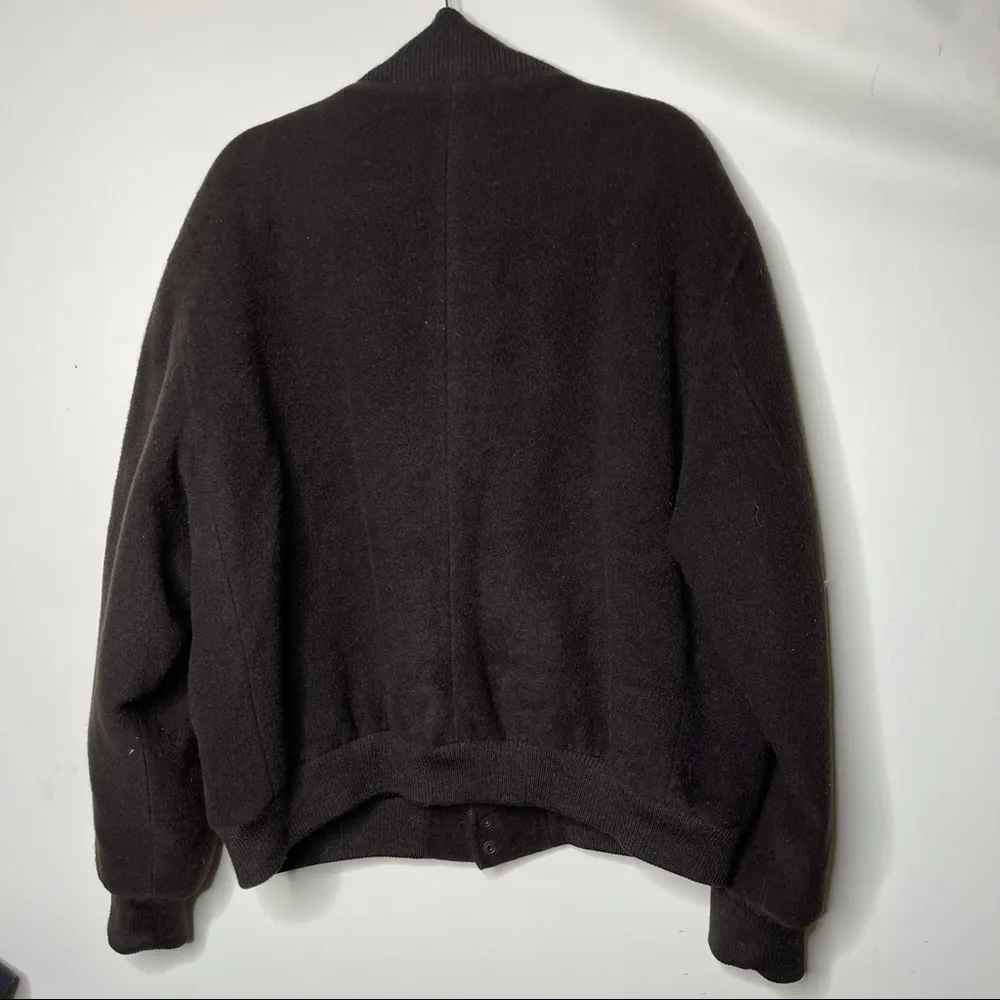 Peruvian connection brown alpaca wool bomber XL - Image 6