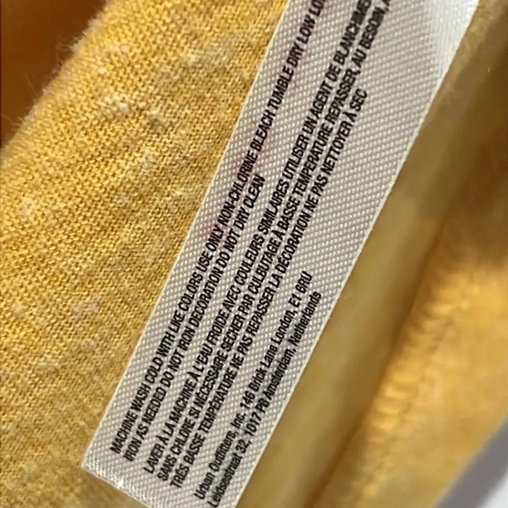 Free People FP Movement Swaying Sunflowers Wrap Tie Short Sleeve Tee Top Yellow - Image 6