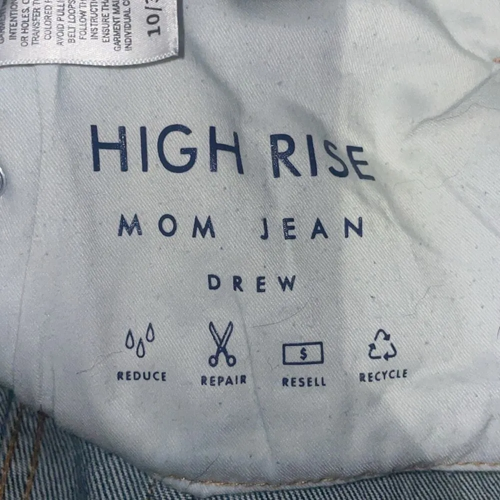 Lucky Brand Women’s 10 / 30 Drew Jeans High Rise Mom Jeans - Image 4