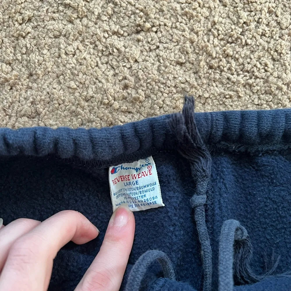 Vintage Champion Reverse Weave Heavy Weight High Waist Sweatpants - Image 2