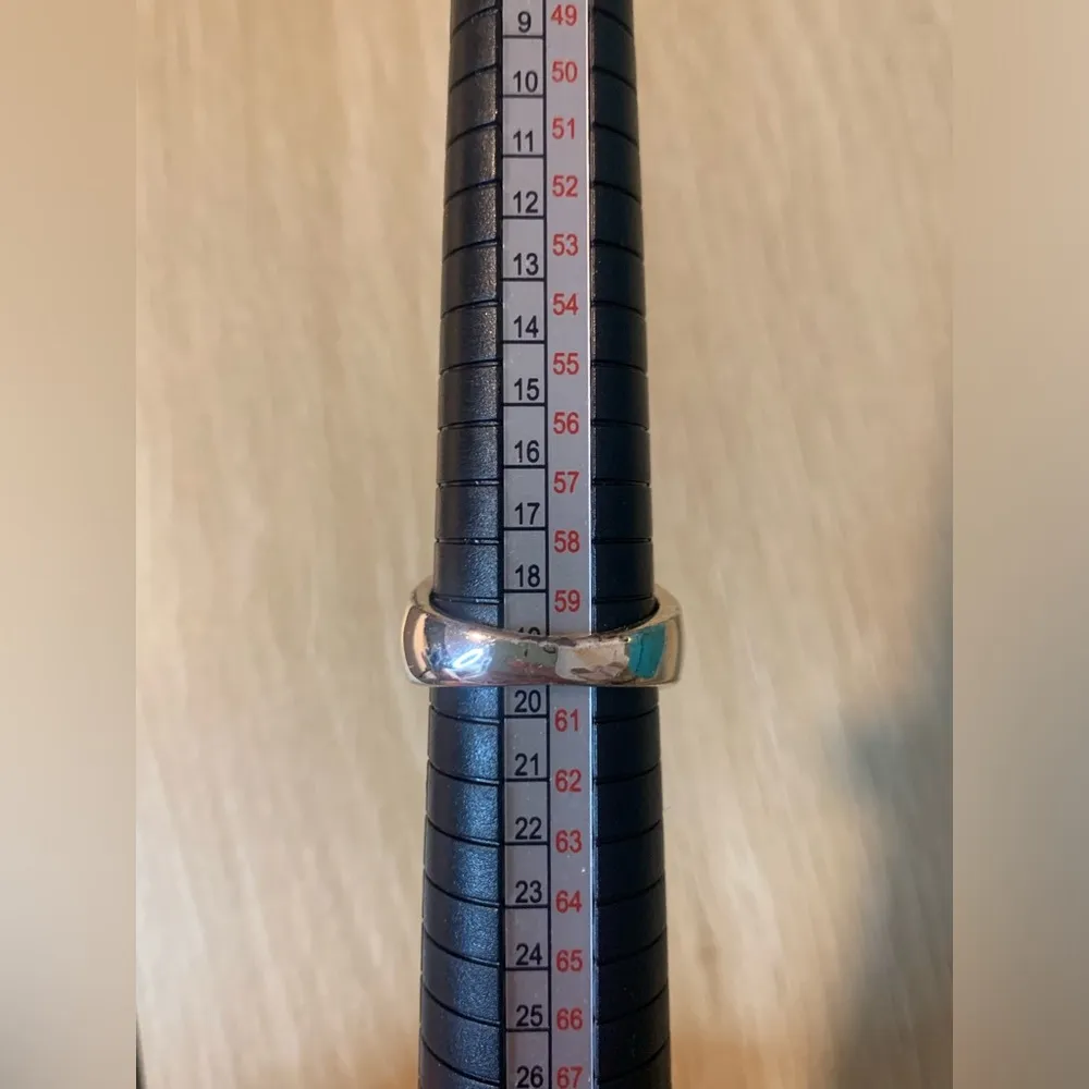 Preloved Heart Silver Statement Ring White - Image 2