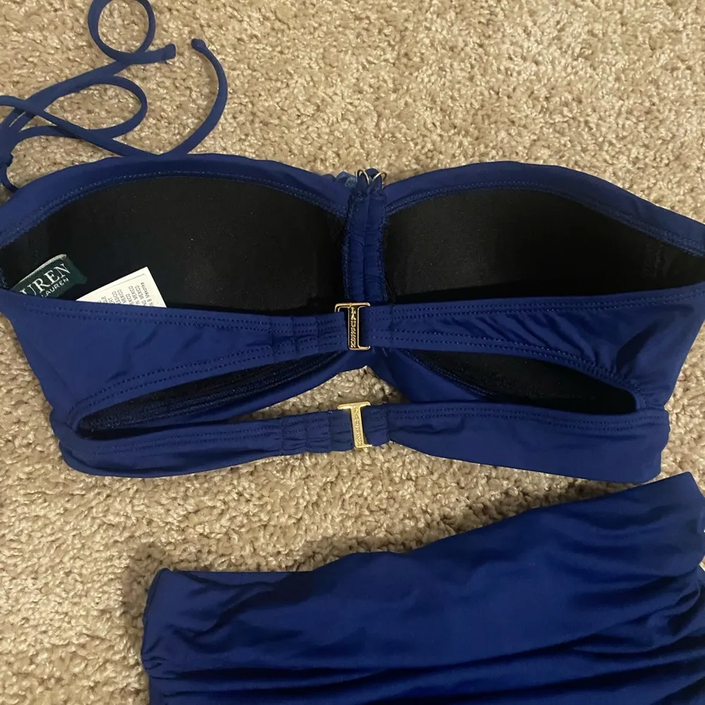 Lauren Ralph Lauren Navy Blue Bikini Size S & 4 - Image 5