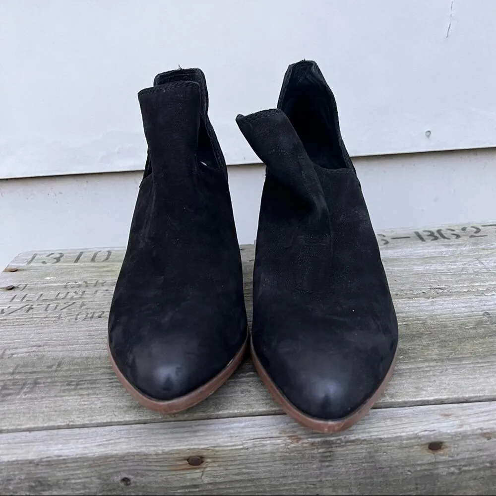 Frye Reina black suede cutout ankle booties 9.5 - Image 2