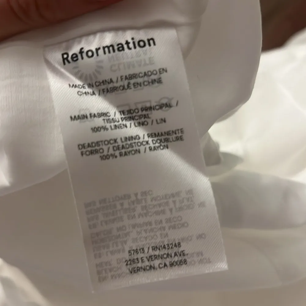 NWT Reformation Cherise Linen Dress - Image 12