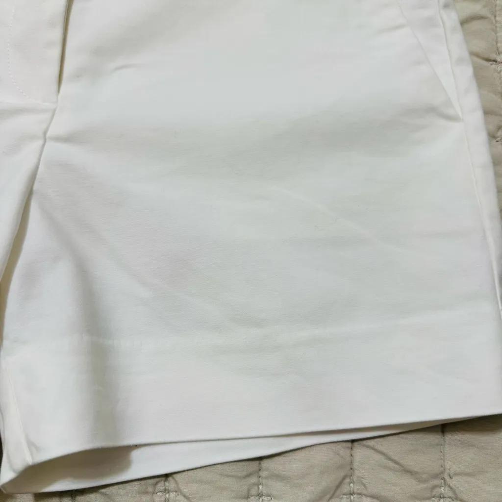 GAP Women White Tailored High Rise‎ Pocketed Casual Elegant Shorts Size 0 - Image 3
