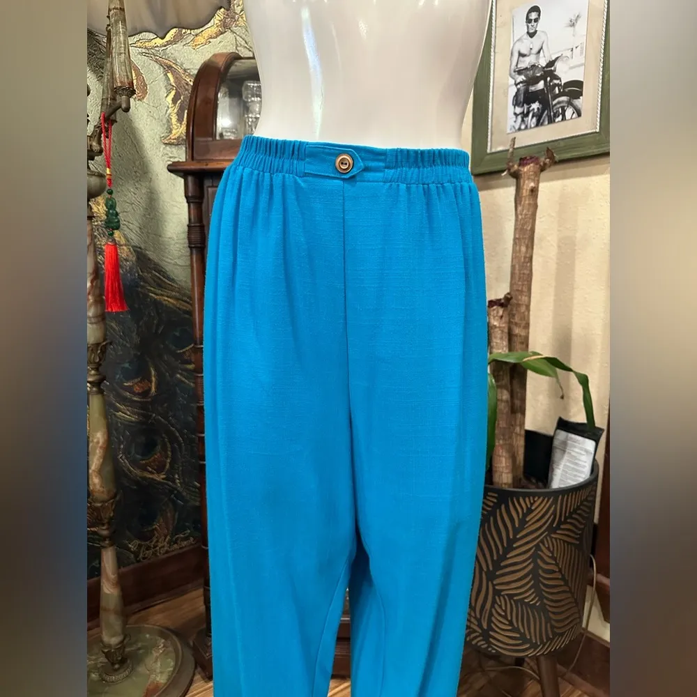 EUC NANCY BOLEN 3 pice outfit with Relaxed Fit and Turquoise & woods Accents Blue Size L - Image 15