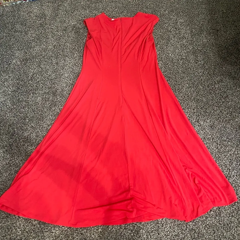 Collection coral sleeveless Cutout Neck Knee-Length dress 4 - Image 11