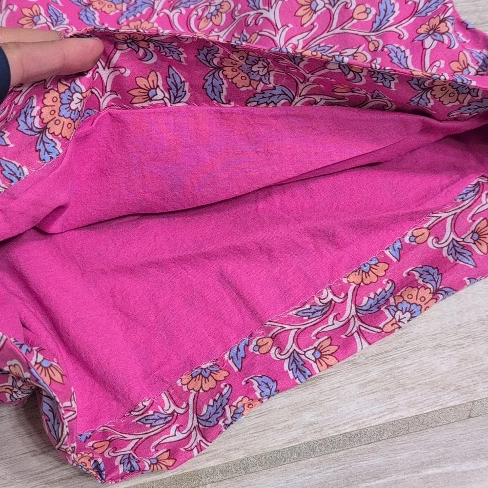 J.Crew Floral Print Long Sleeve Romper Size 4 - Image 5