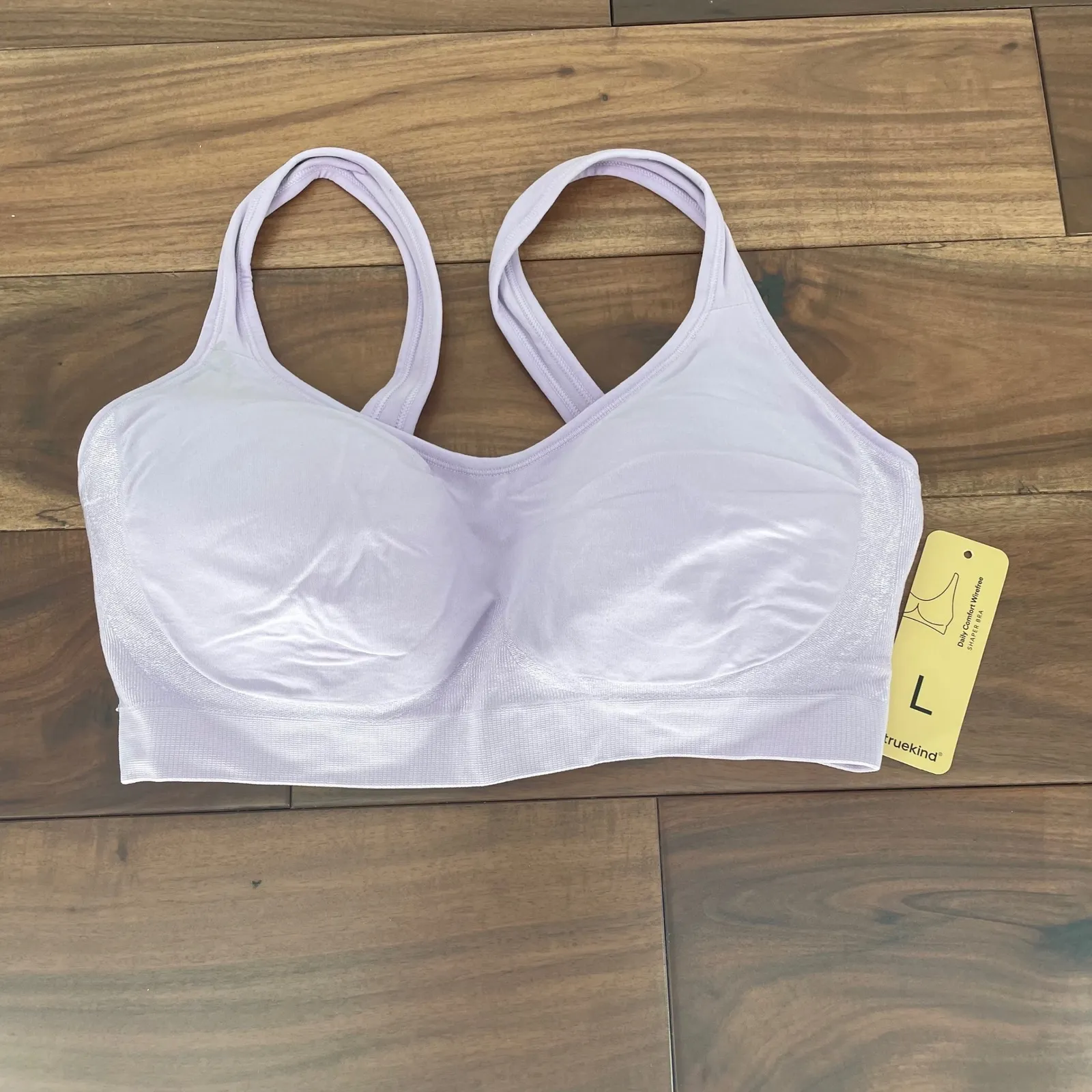 Truekind Daily Comfort Wirefree Shaper Bra Light Purple Size L Size L - Image 2