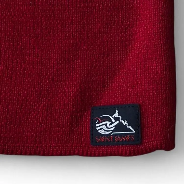 Vintage Saint James Tricots Maroon Long Sweater Button Shoulder Made In France Red Size undefined - Image 9