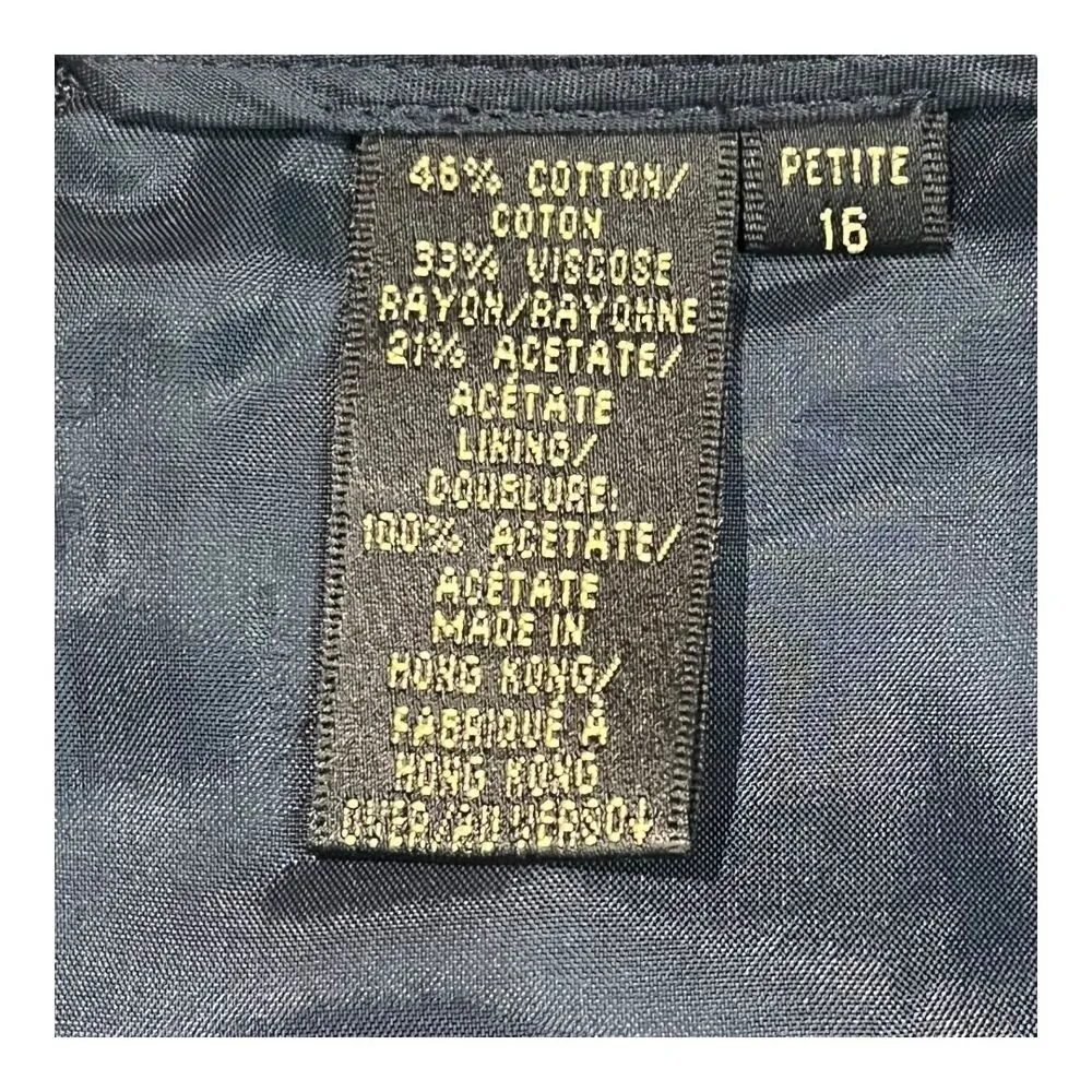 Dana Buchman Petite Gray Textured Skirt Suit Business Professional Plus Size 16P - Image 10