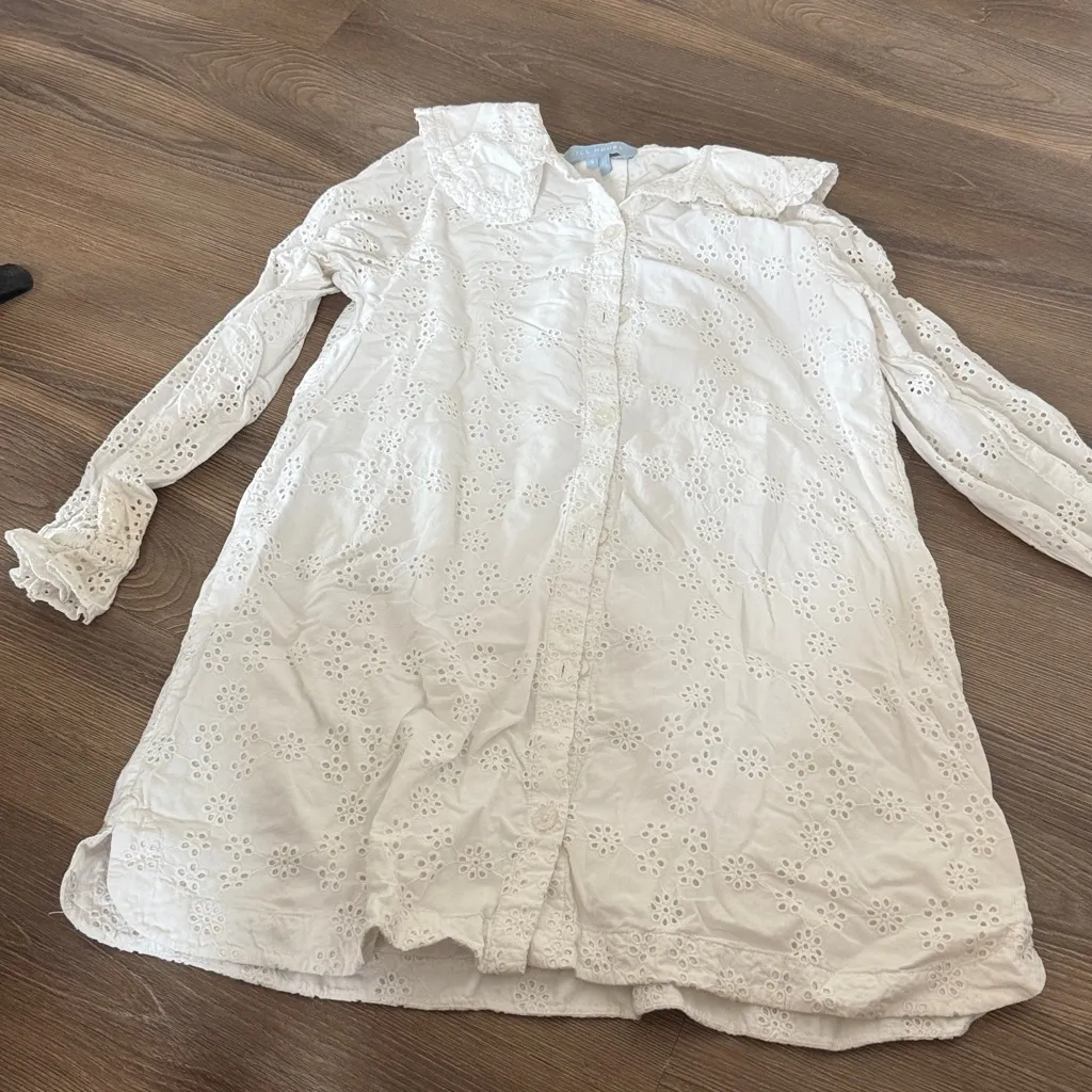 Hill house home The Eyelet Evelyn Dress in White - Image 4