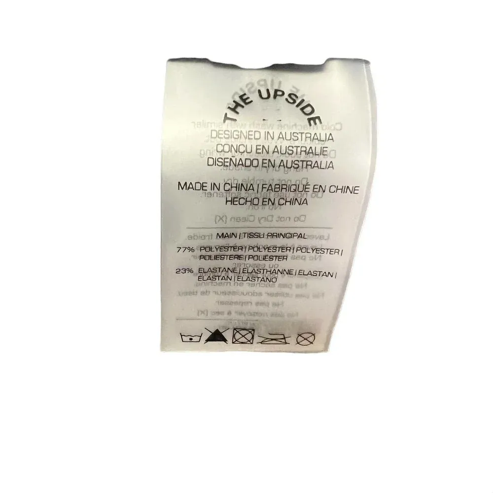 The Upside Snow Leopard Drawstring‎ Crops Leggings Gray Size Small - Image 10