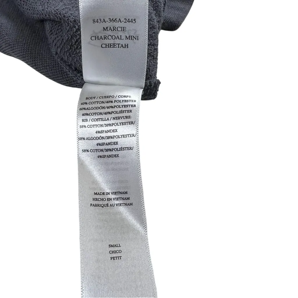 Rails Marcie Black/Gray Cheetah Print Long Sleeve Sweatshirt Size Small - Image 11