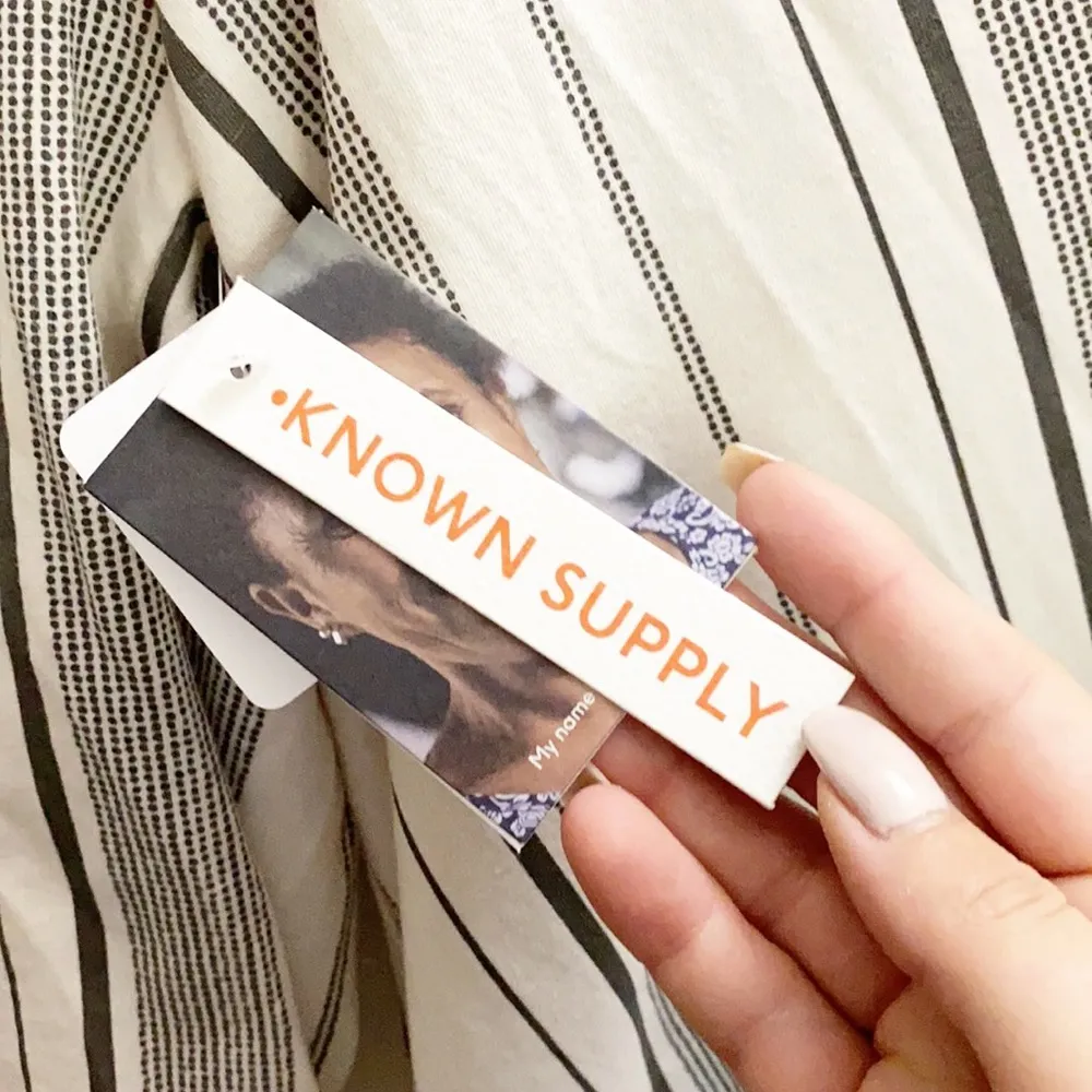 Natural By Known Supply When Charcoal And Off White Organic Cotton Tunic Top - Image 5