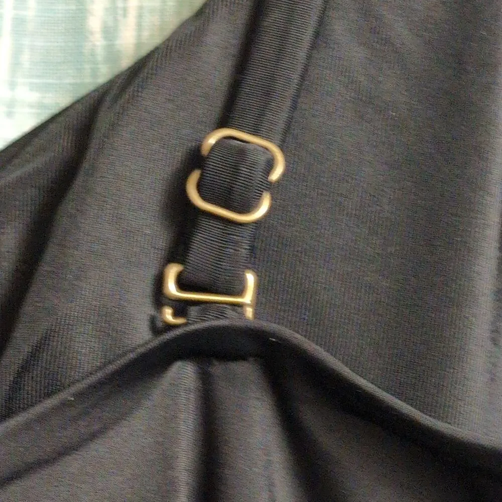 Andie Baia One Piece Black Swimwear Bathing Suit Adjustable Size L New - Image 5