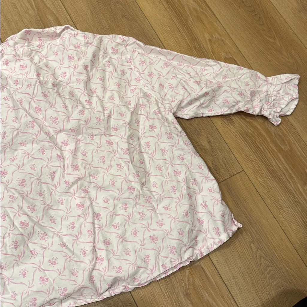 LoveShackFancy X Pottery Barn Floral Trelis Sateen Pajama Top Only - Image 7