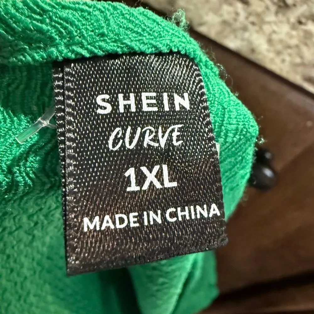Shein Green Curve Crop Top Size 1X Large - Image 7