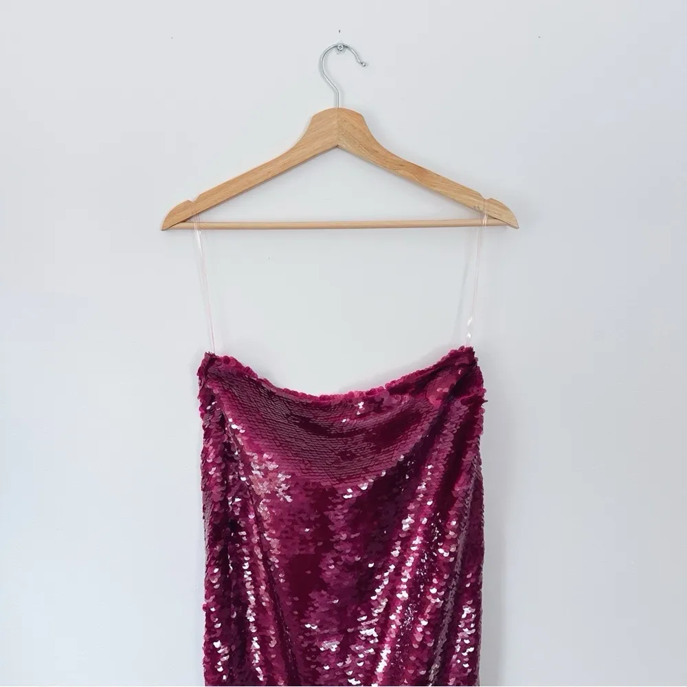 NEW House of CB Alexis Pink Sequin Maxi Skirt - Image 5